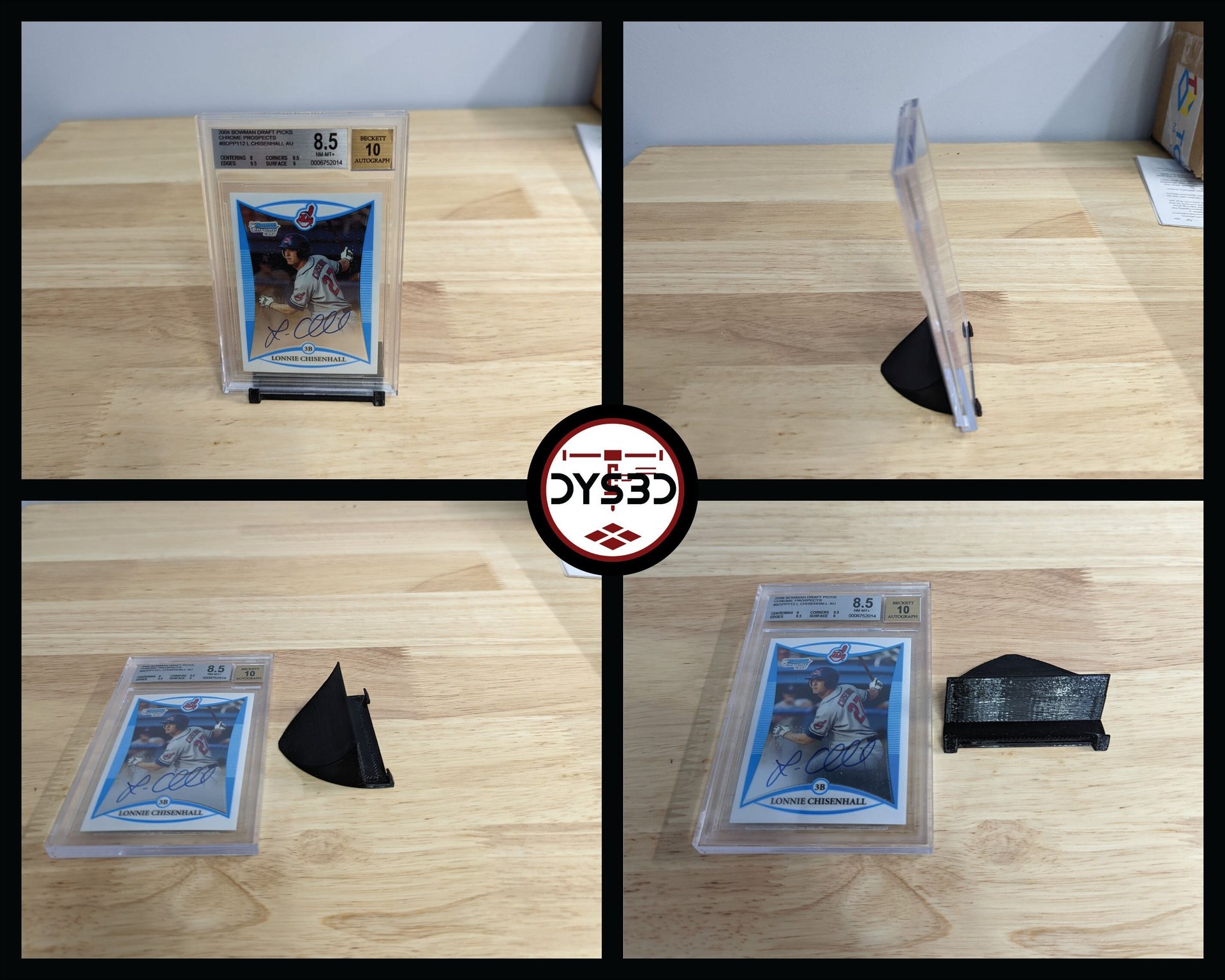 Solid Card Display Stand (Baseball, Football, Basketball, Hockey, Pokemon)