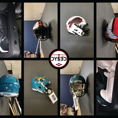 Football Full Size AUTHENTIC Helmet Wall Display Holder