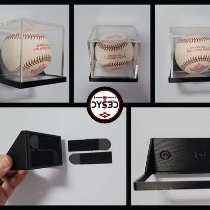 Baseball UV Case Wall Display Holder (Case NOT INCLUDED)